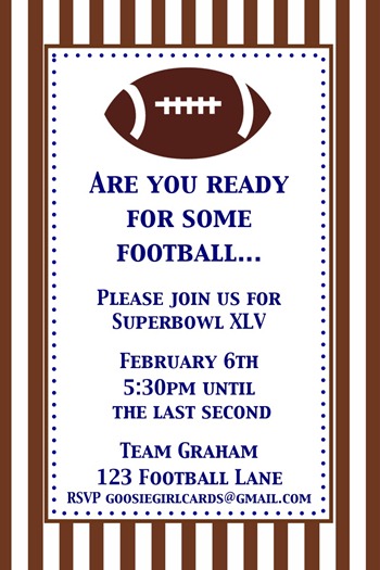 superbowl printable at goosie girl cards