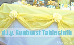 diy sunburst tablecloth diy sunburst tablecloth