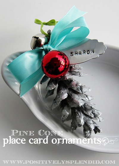 pine cone place card