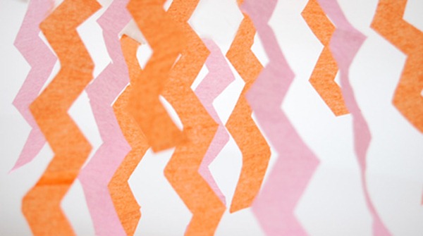 chevron streamers tutorial