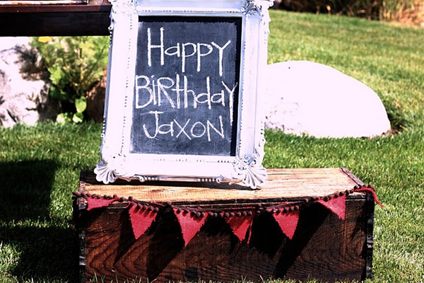 birthday chalkboard frame