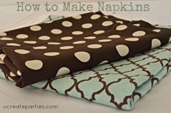 How to make diy napkins