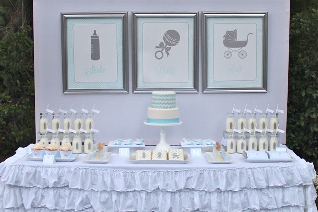 Baby Shower Dessert Table