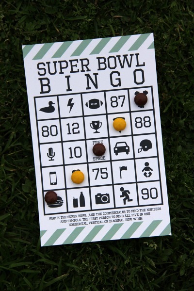 Super Bowl Free Printable Bingo at Studio DIY