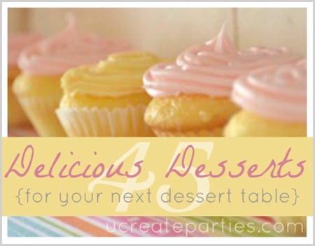 Ucreate Dessert Table Recipe Roundup