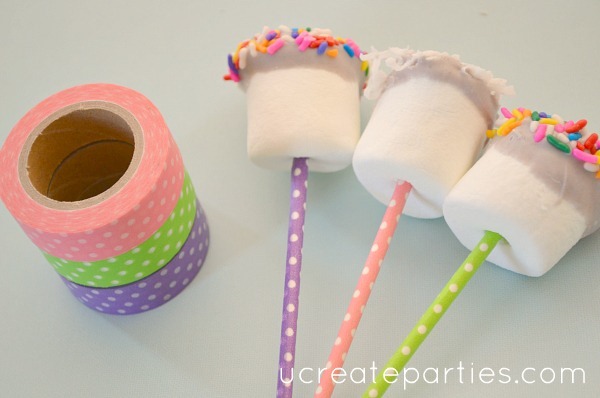 diy washi tape treat pops