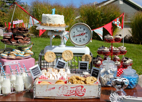 milk and cookies party theme