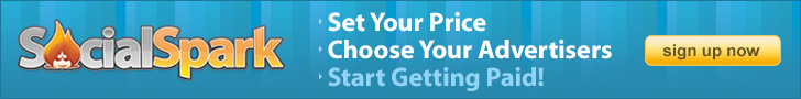 Set Your Price. Choose your Advertisers. Sign up for SocialSpark!